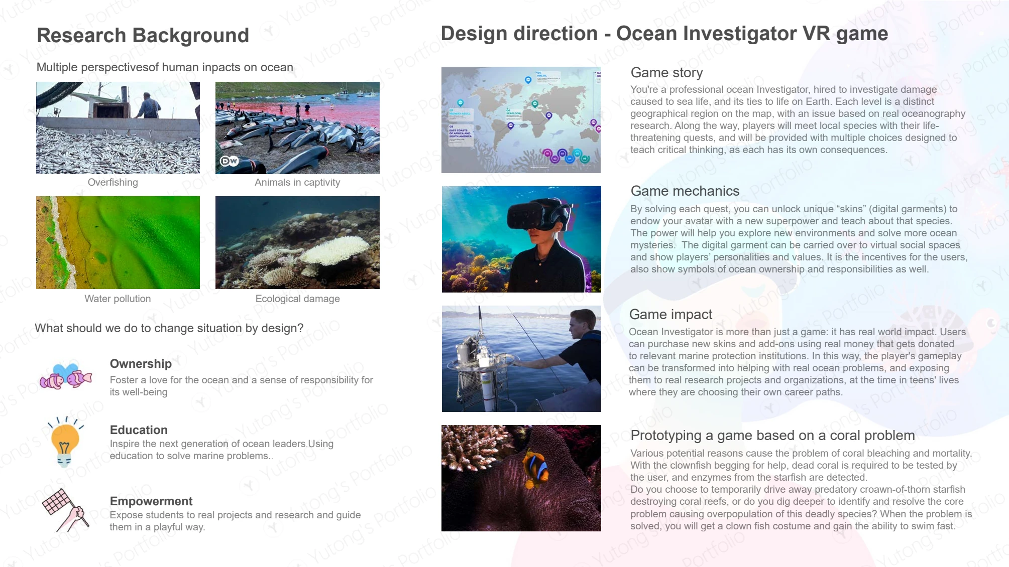 海洋问题研究与 VR 游戏设计方向